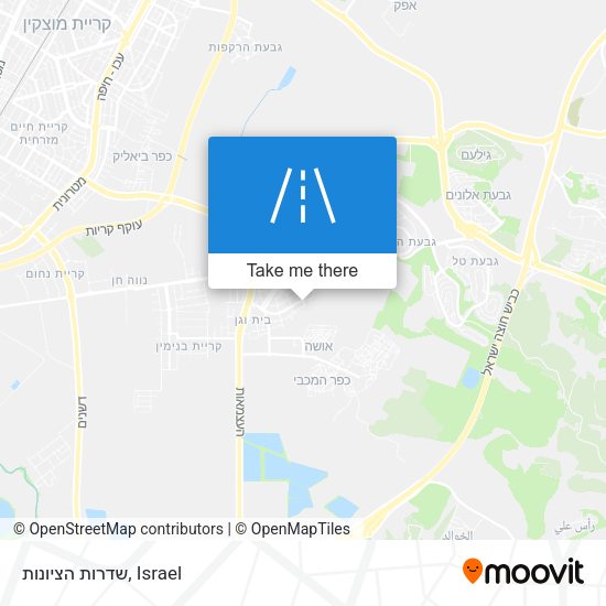 שדרות הציונות map