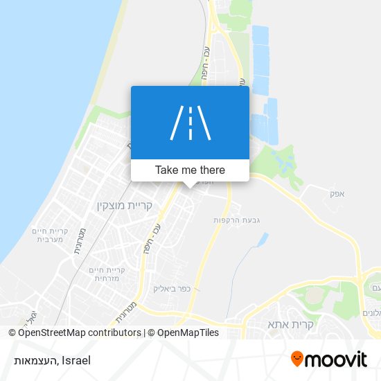 העצמאות map