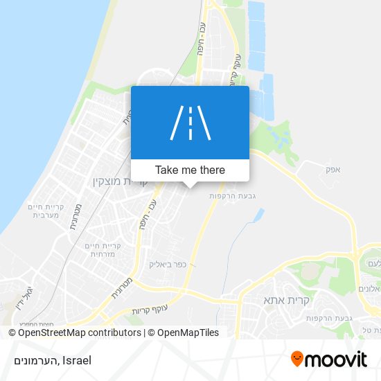 הערמונים map