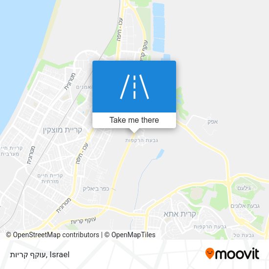 עוקף קריות map