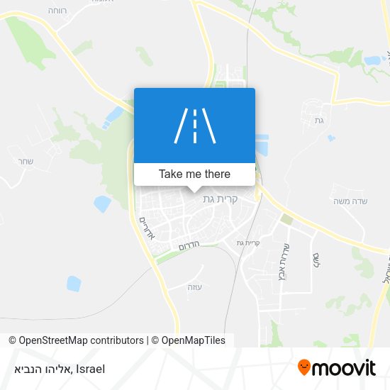 אליהו הנביא map