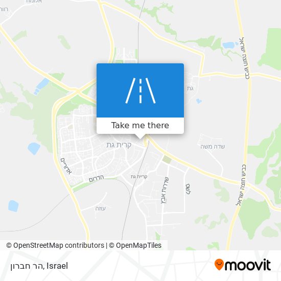 הר חברון map