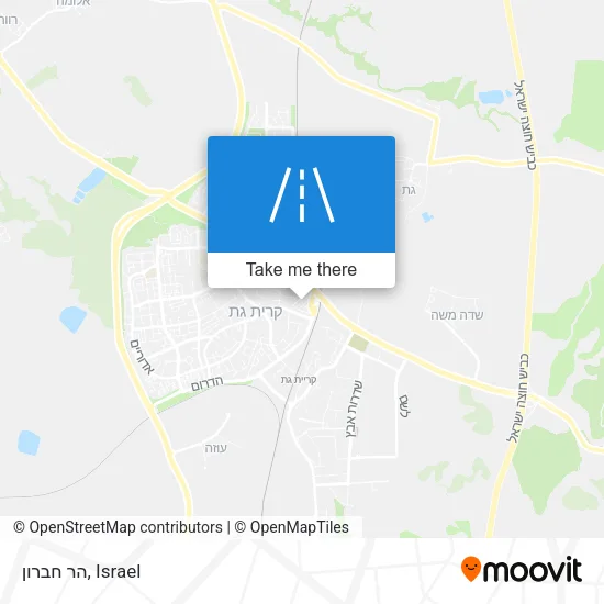 Карта הר חברון