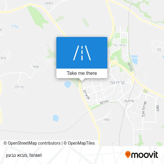 מבוא גבעון map