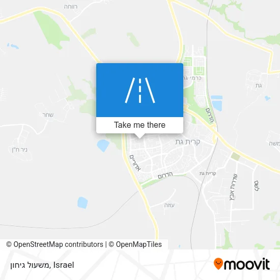 Карта משעול גיחון