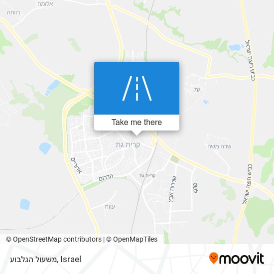 משעול הגלבוע map