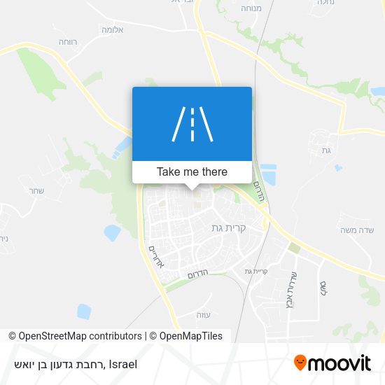 רחבת גדעון בן יואש map