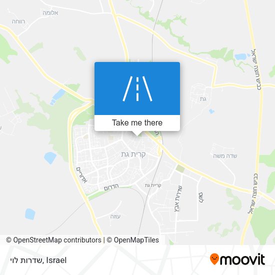שדרות לוי map