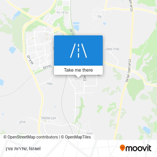 שדרות צורן map