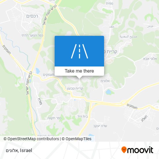 אלונים map