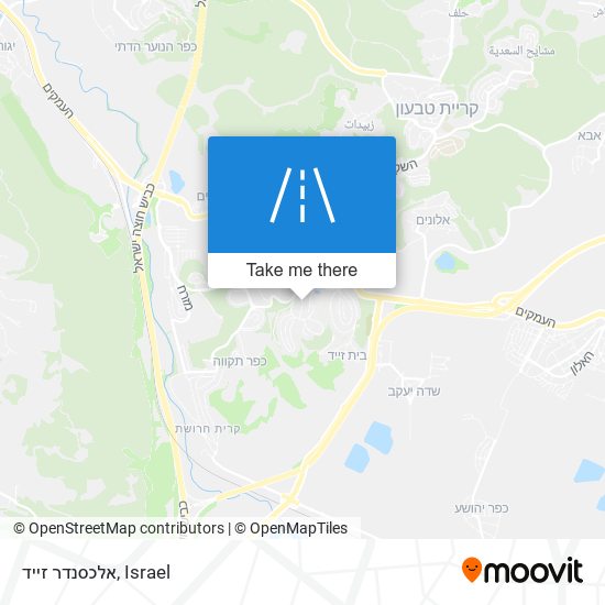 אלכסנדר זייד map