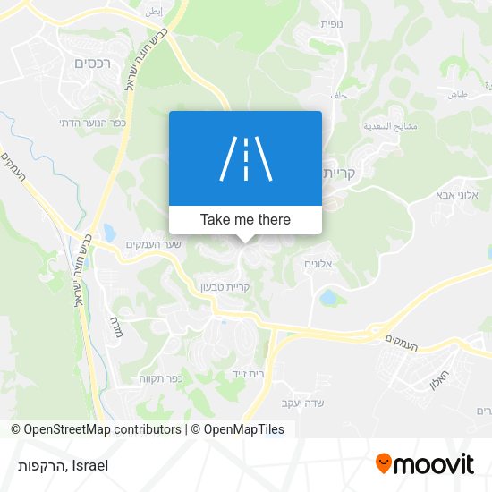 הרקפות map