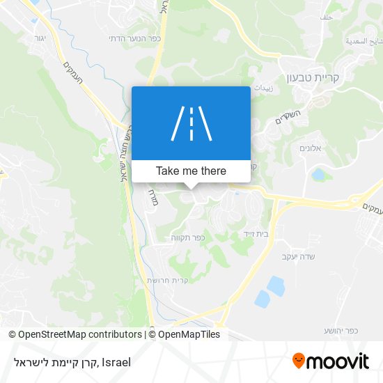 Карта קרן קיימת לישראל