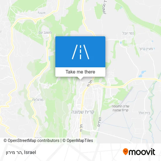 Карта הר מירון