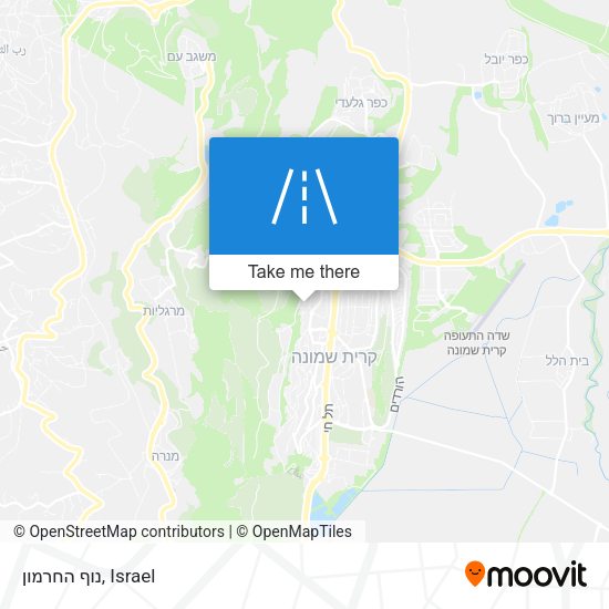 נוף החרמון map