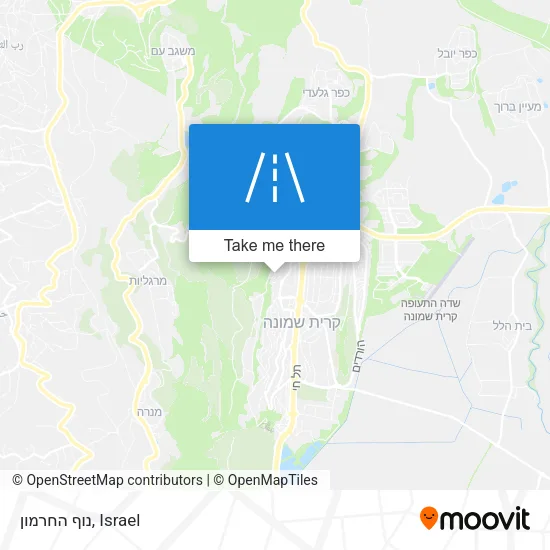 Карта נוף החרמון
