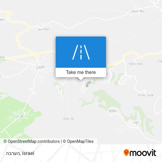 הערבה map