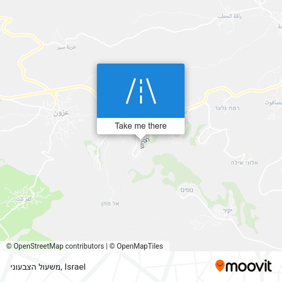 משעול הצבעוני map
