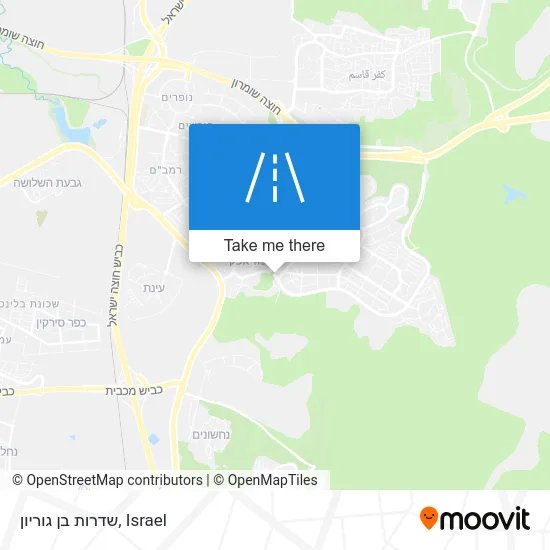 Карта שדרות בן גוריון