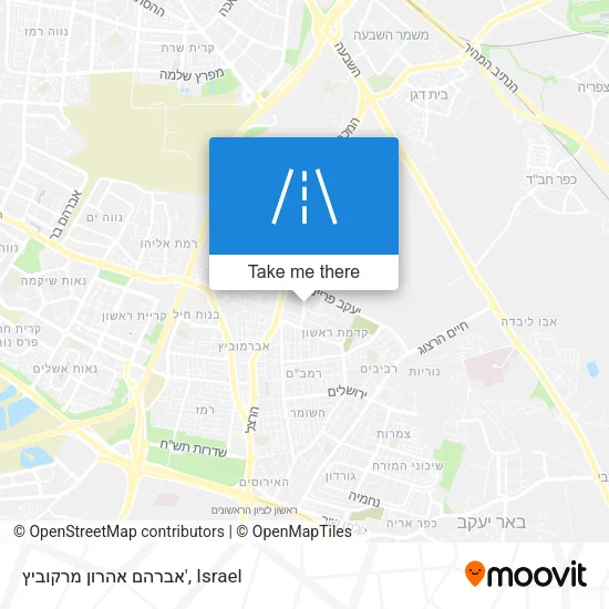 אברהם אהרון מרקוביץ' map