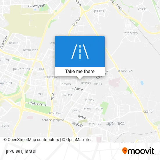 Карта גוש עציון