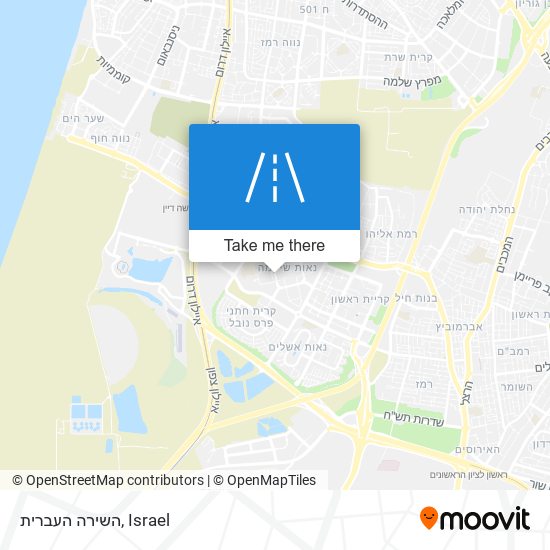 השירה העברית map