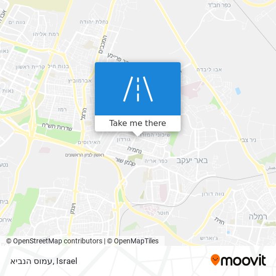 עמוס הנביא map