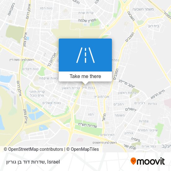 שדרות דוד בן גוריון map