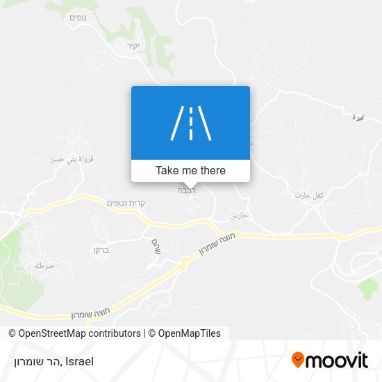 הר שומרון map