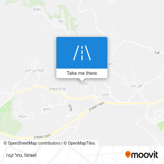 נחל קנה map