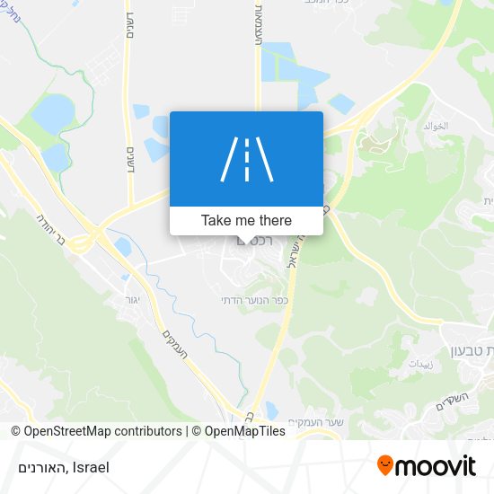 האורנים map