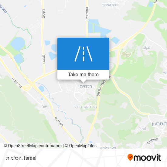 הכלניות map