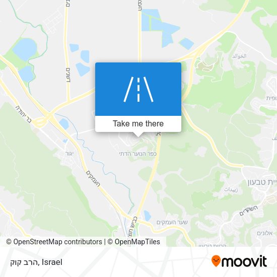 הרב קוק map