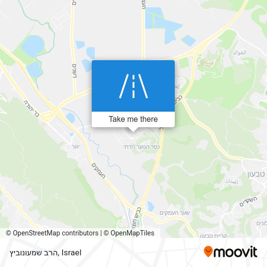 הרב שמעונוביץ map