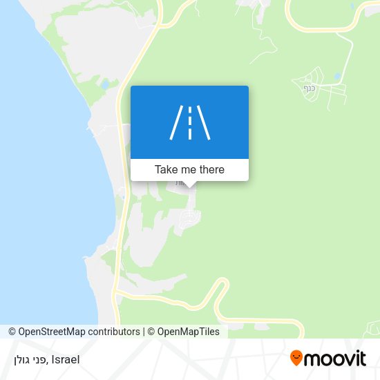 פני גולן map