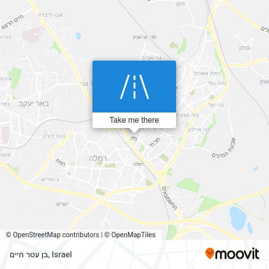 בן עטר חיים map