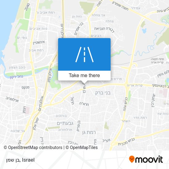 בן שמן map