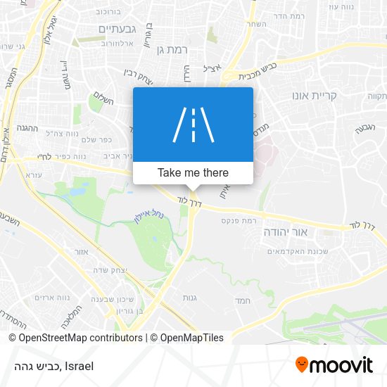כביש גהה map