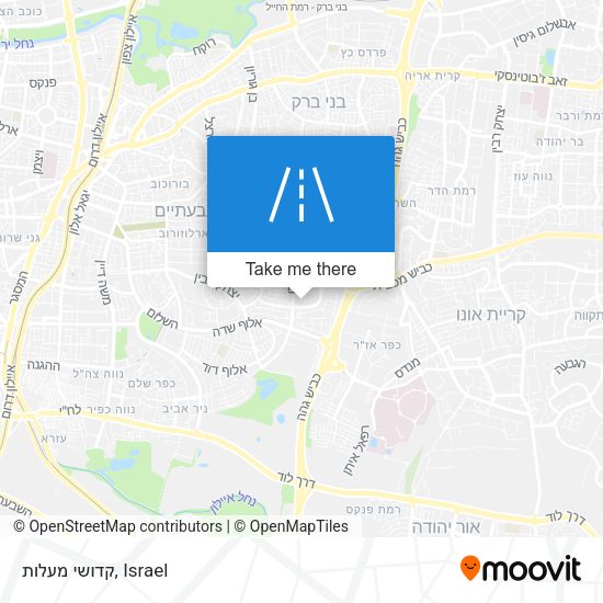 קדושי מעלות map