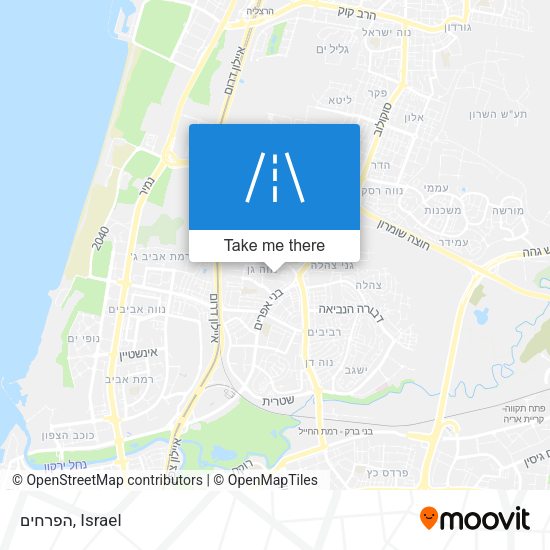 הפרחים map