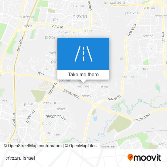 חבצלת map