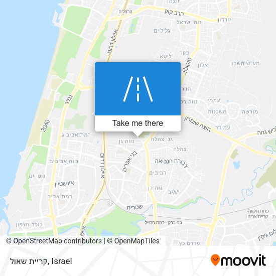 קריית שאול map