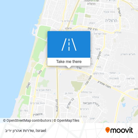 שדרות אהרון יריב map