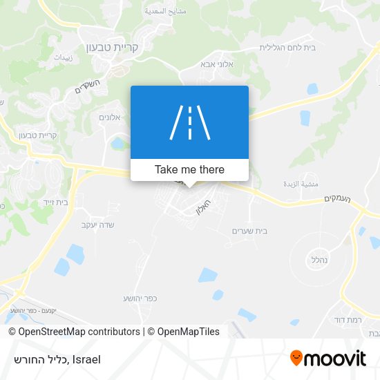 כליל החורש map