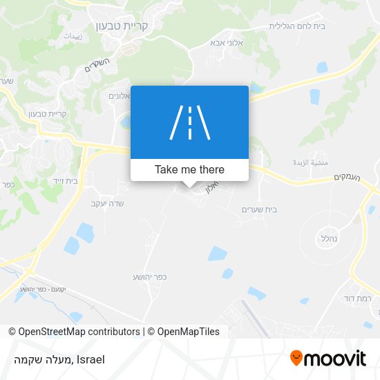 מעלה שקמה map