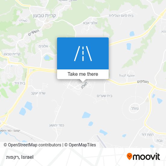 רקפות map