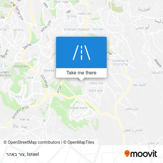 צור באהר map