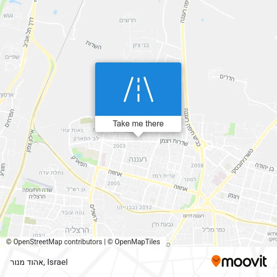 Карта אהוד מנור