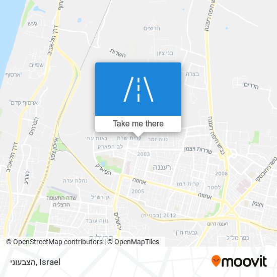 הצבעוני map