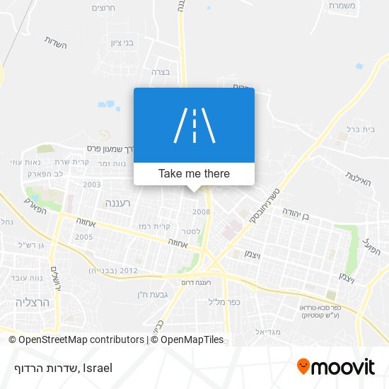 Карта שדרות הרדוף